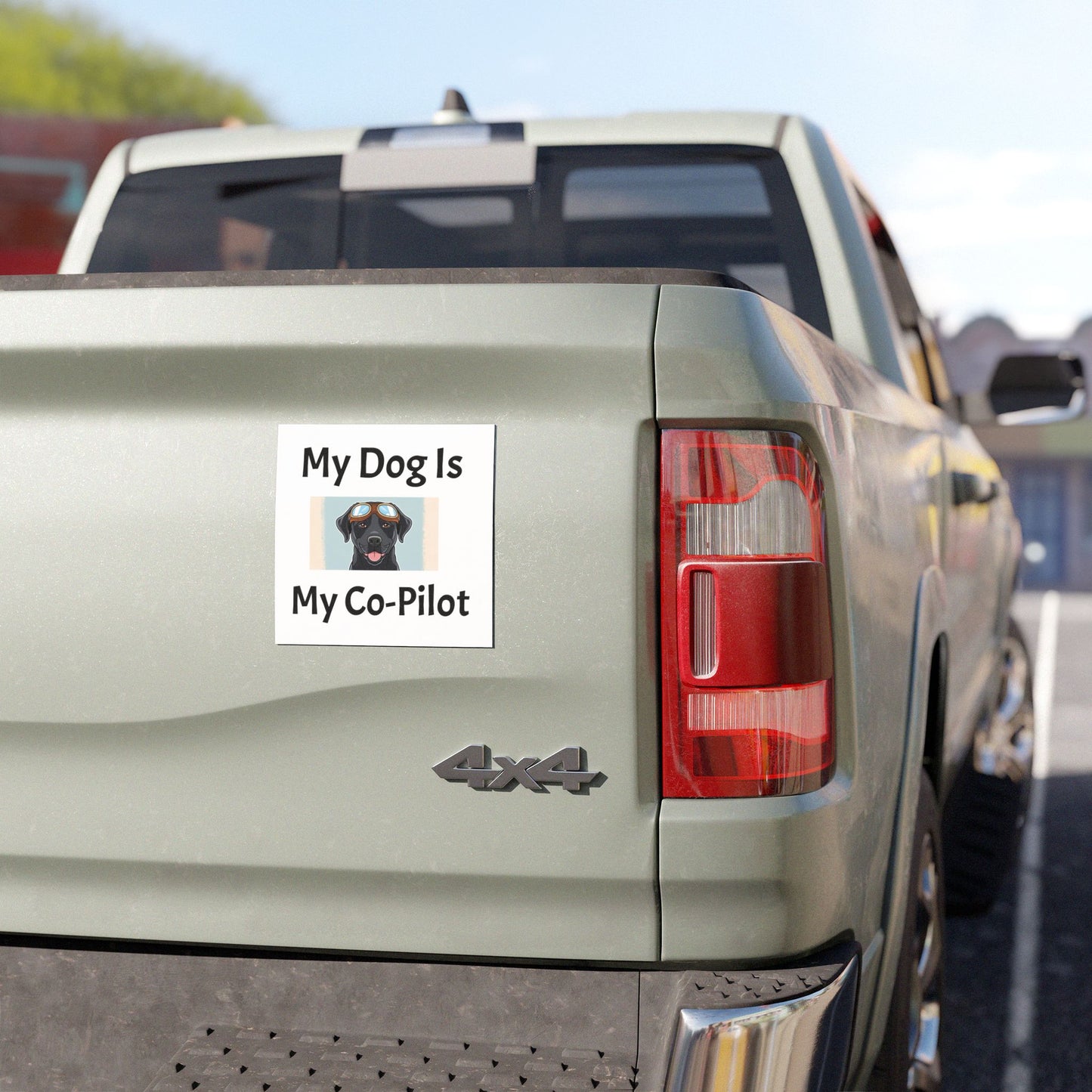My Dog Is My Co-Pilot Car Magnet - Fun Dog Lover Gift for Pet Owners