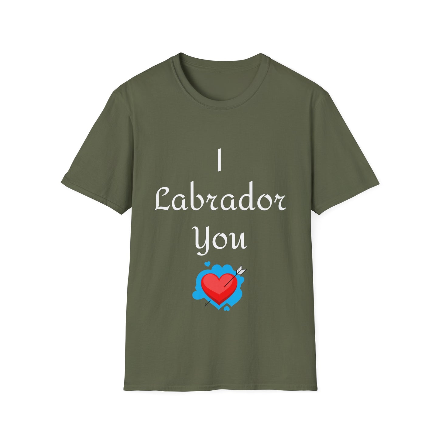 Labrador Love Unisex Softstyle T-Shirt - Cute Pet Owner Tee