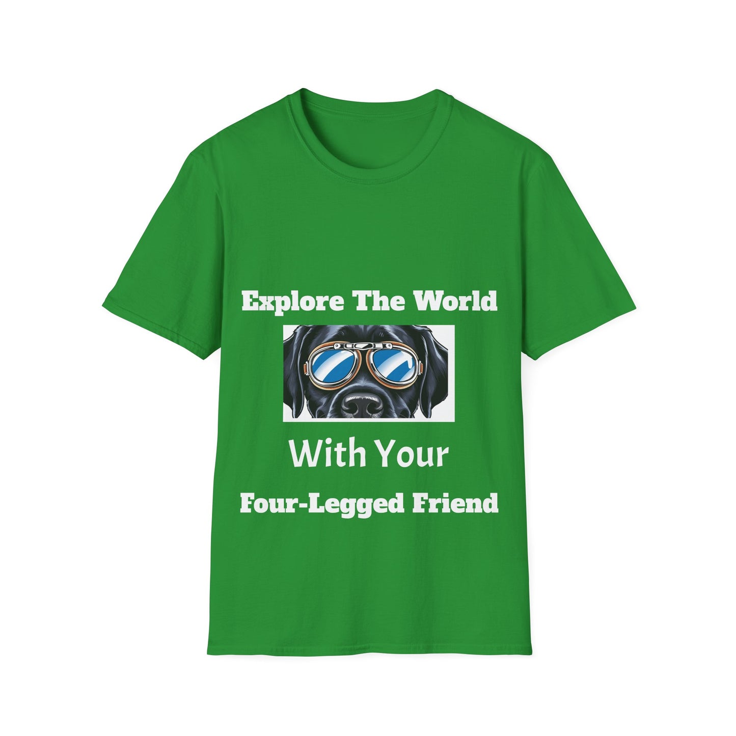 Explore The World Unisex Softstyle T-Shirt - Dog Lover Tee