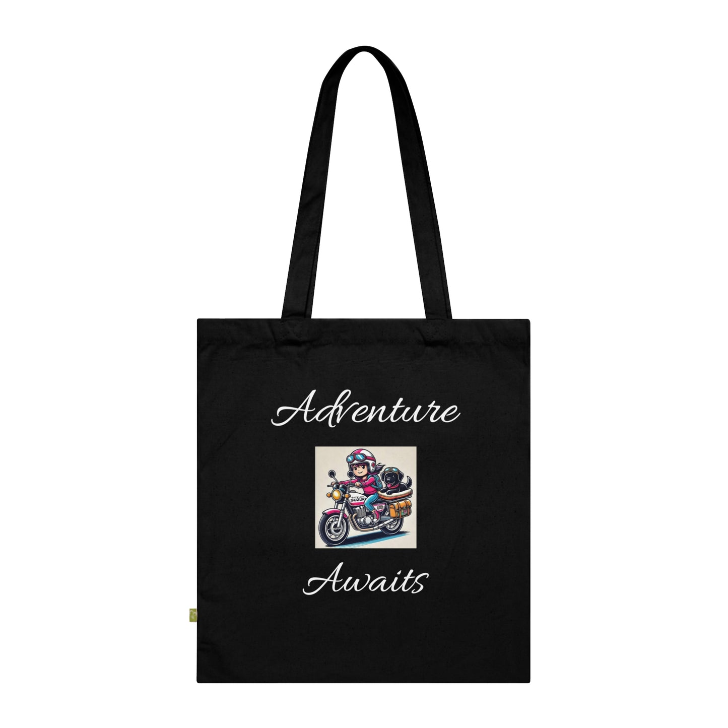 Adventure Pet Lover Organic Cotton Tote Bag - Eco-Friendly Messenger for Travel & Everyday Use
