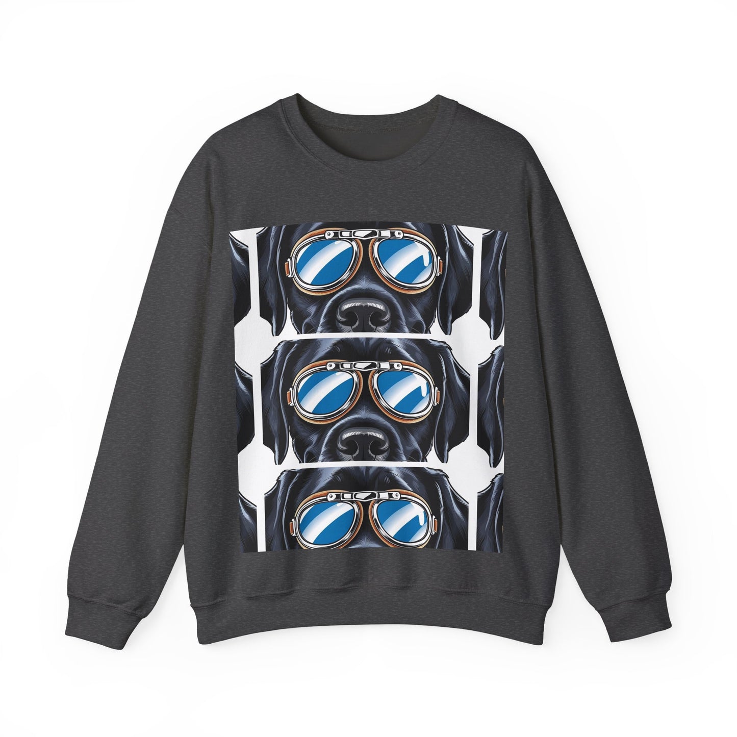Dog Biker Crewneck Sweatshirt - Unisex Heavy Blend™