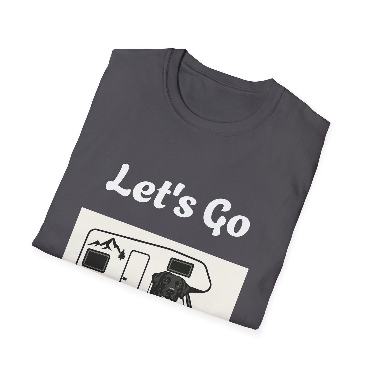 Unisex Softstyle T-Shirt 'Lets' Go Camping'