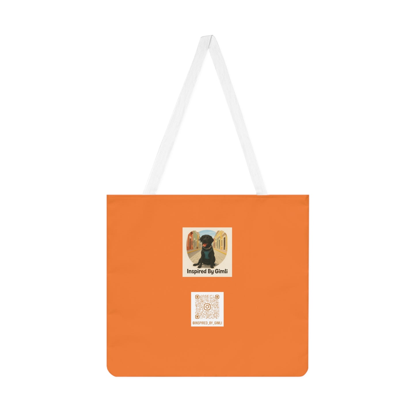 Crazy Dog Lady Shoulder Tote Bag, Pet Lover Gift, Dog Mom Tote, Cute Dog Art Bag, Everyday Use, Bright Orange Dog Bag