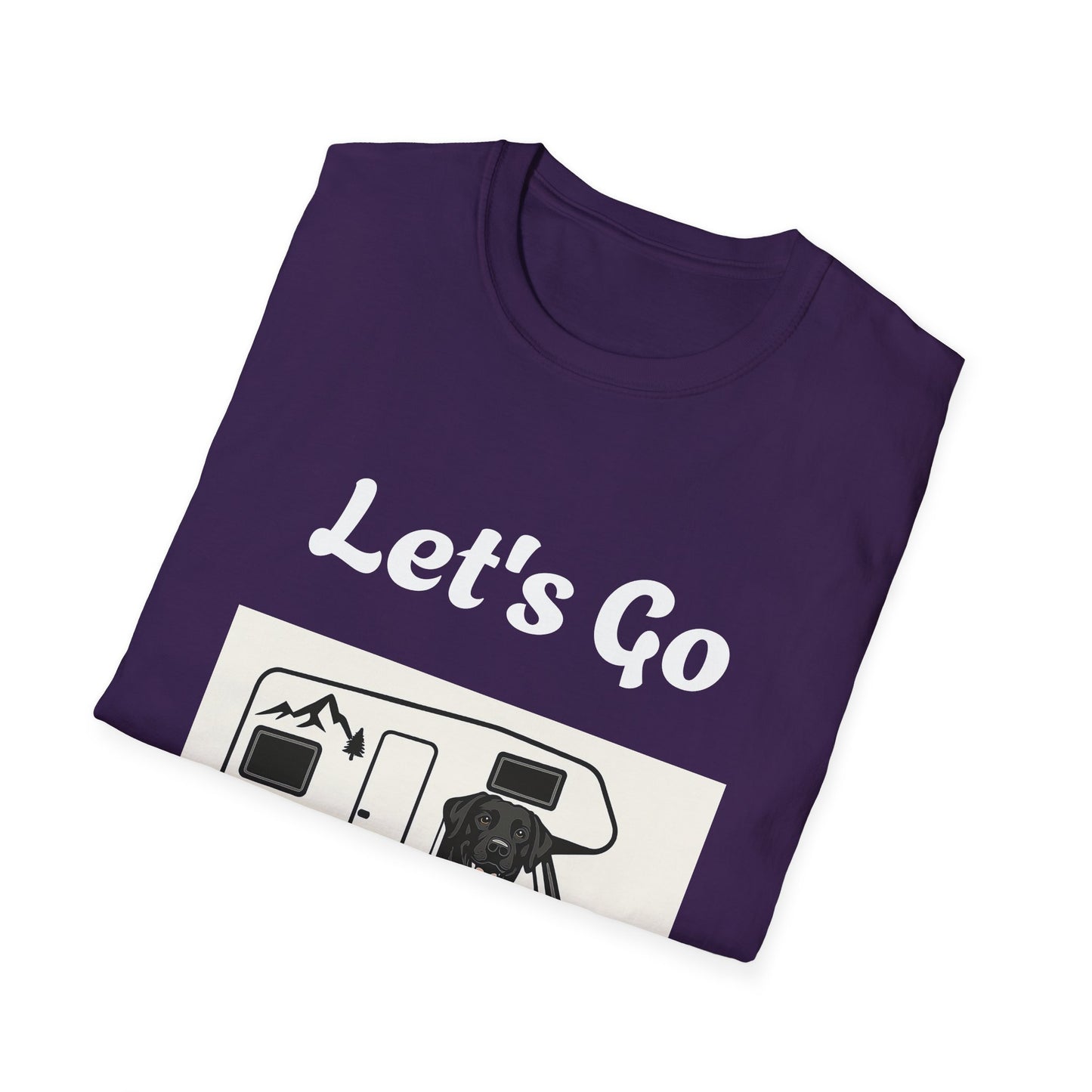 Unisex Softstyle T-Shirt 'Lets' Go Camping'