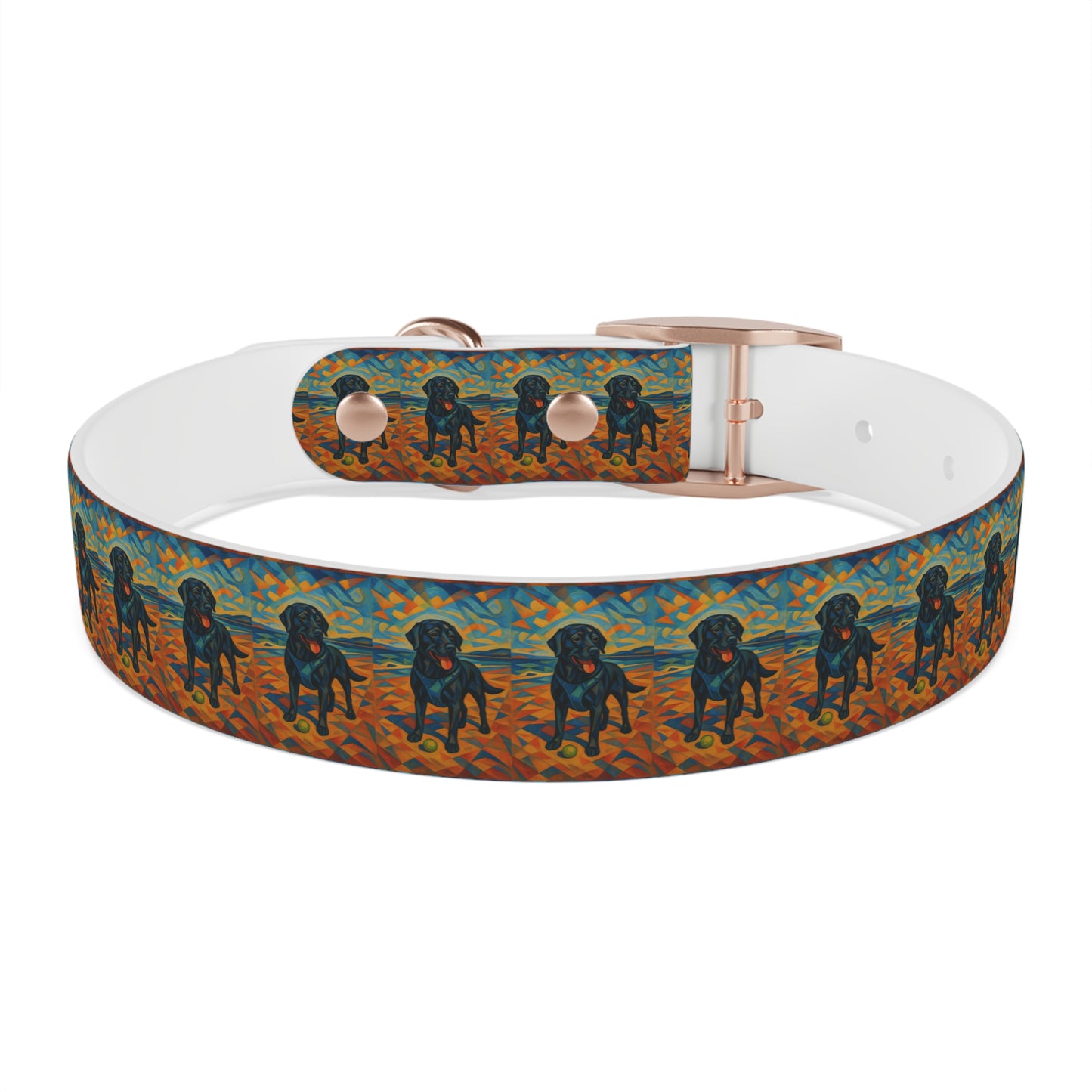 Vibrant Dog Collar with Playful Dog Design | Stylish Pet Accessory