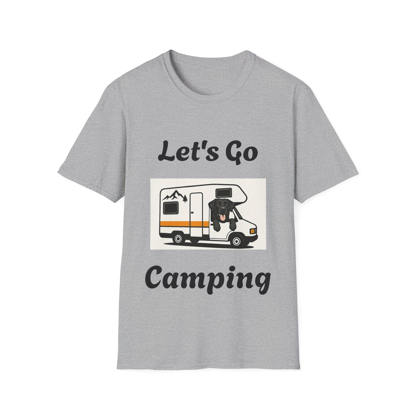 Unisex Softstyle T-Shirt 'Lets' Go Camping'
