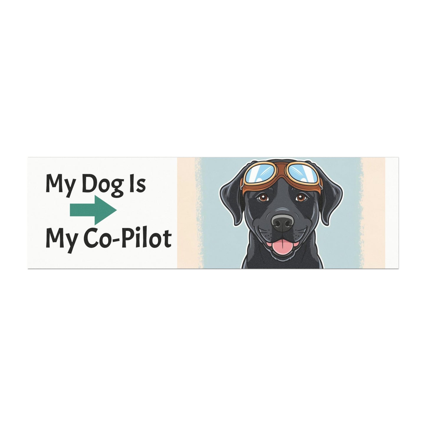 My Dog Is My Co-Pilot Car Magnet - Fun Dog Lover Gift for Pet Owners