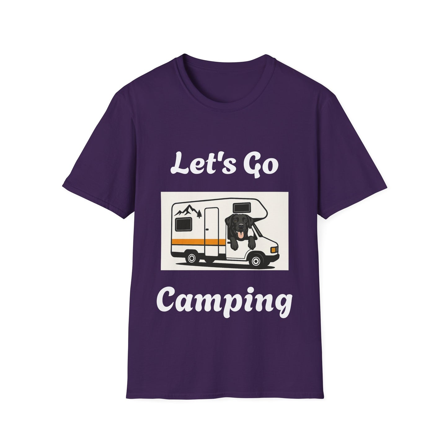 Unisex Softstyle T-Shirt 'Lets' Go Camping'
