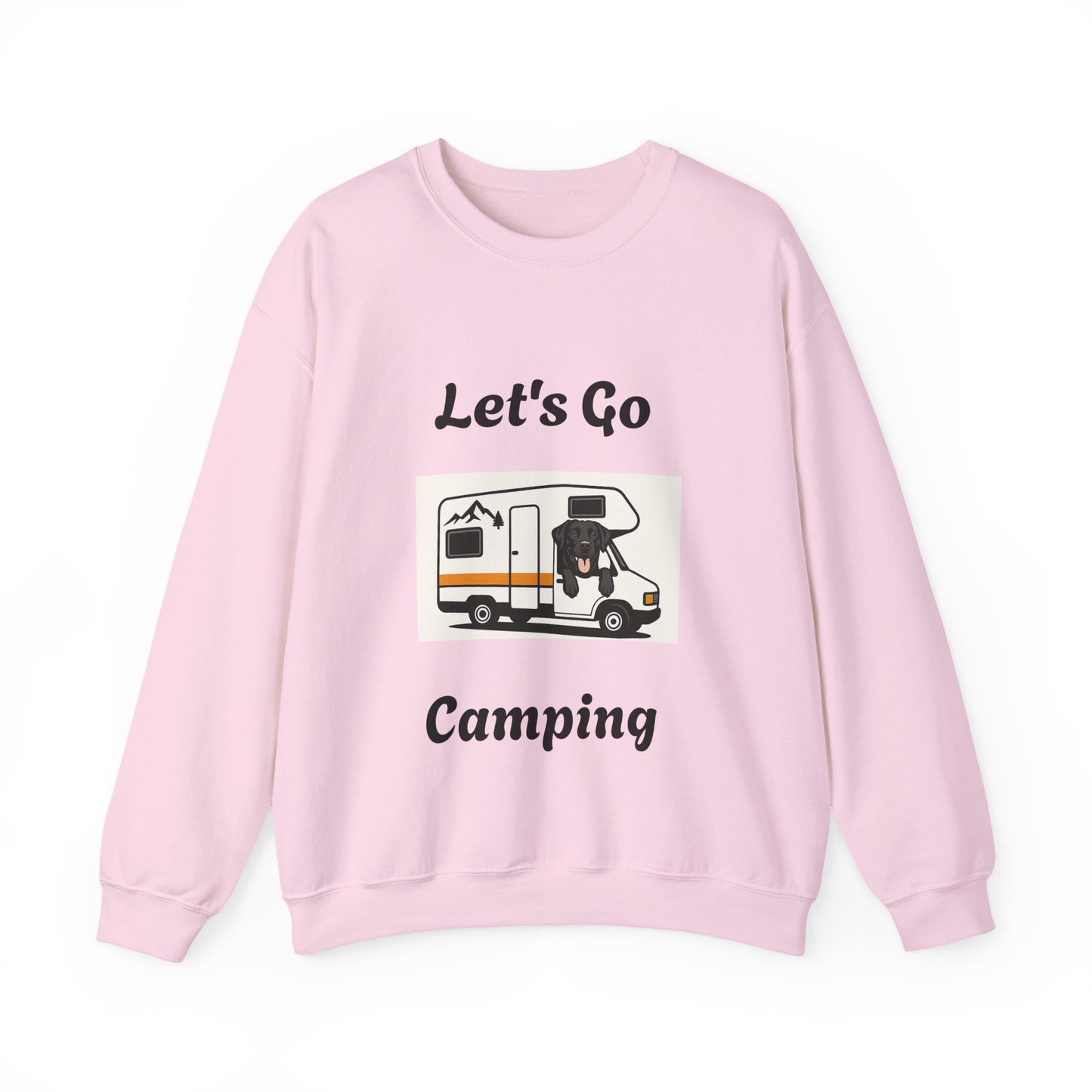 Adventure Ready Camping Sweatshirt - Unisex Crewneck with 'Let's Go Camping' Design