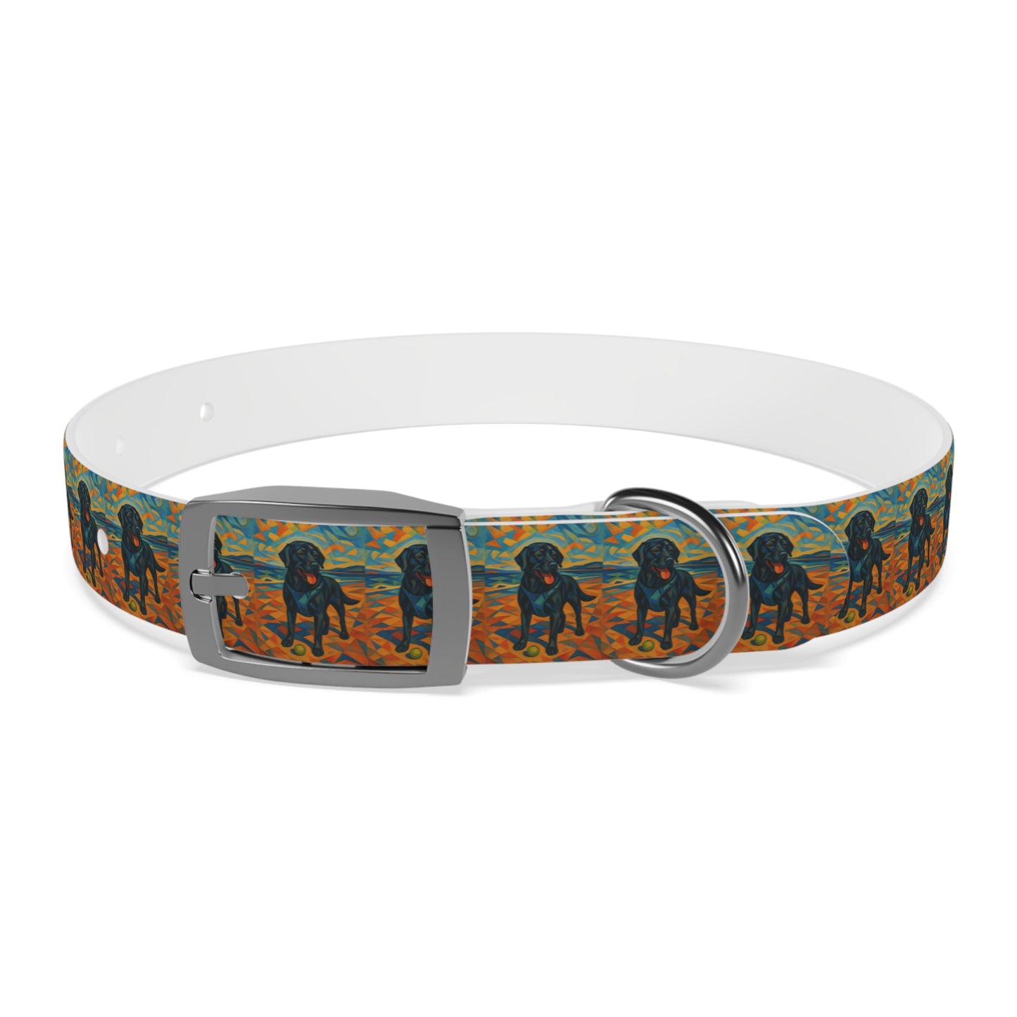 Vibrant Dog Collar with Playful Dog Design | Stylish Pet Accessory