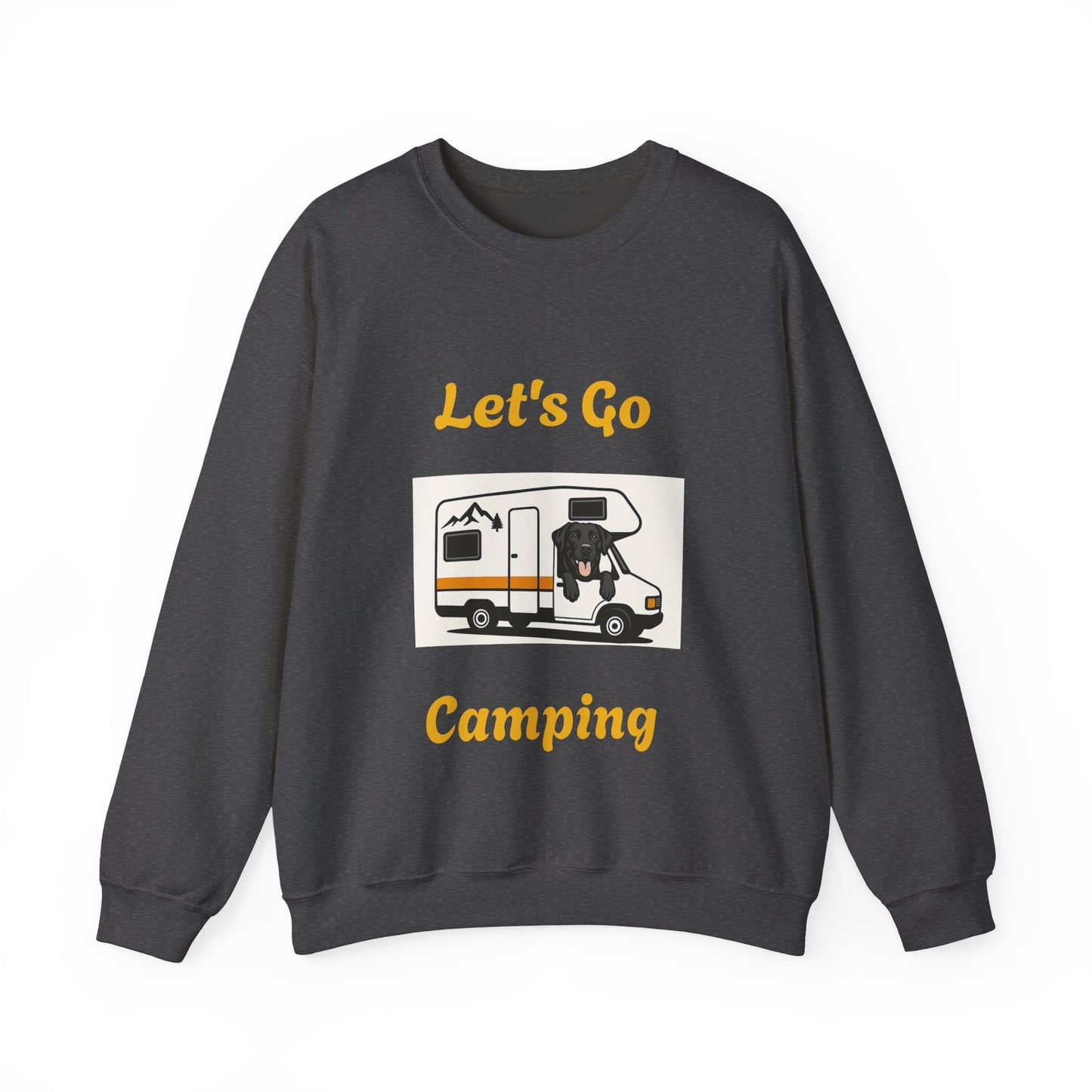 Adventure Ready Camping Sweatshirt - Unisex Crewneck with 'Let's Go Camping' Design