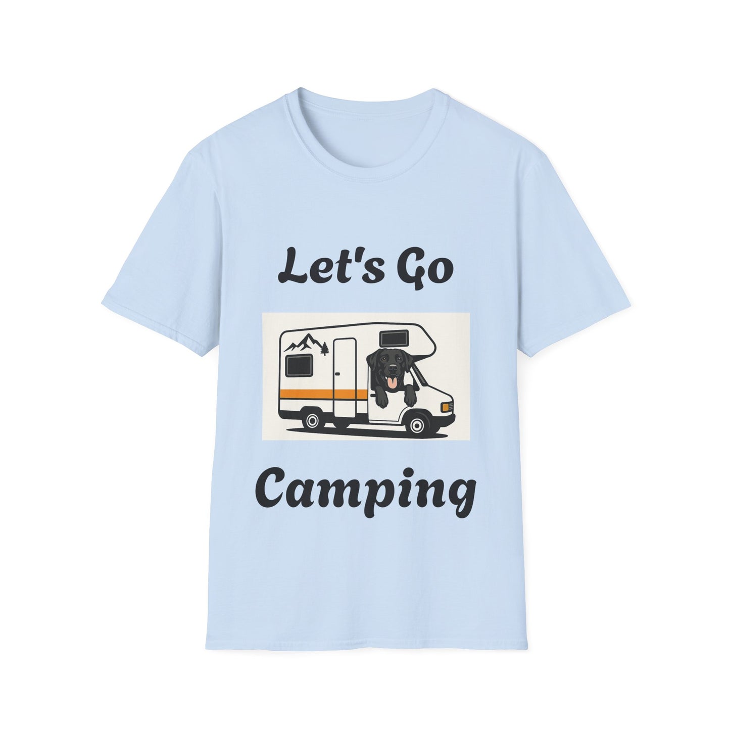 Unisex Softstyle T-Shirt 'Lets' Go Camping'