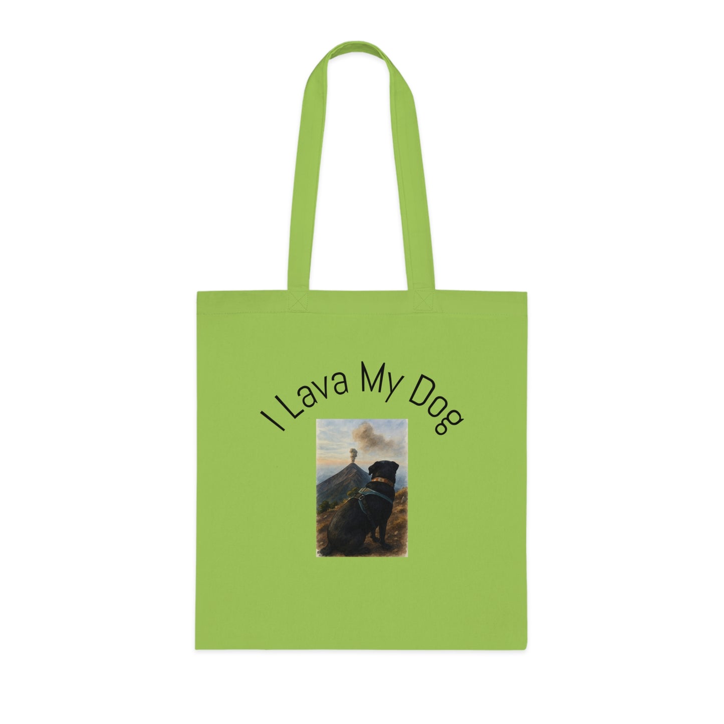 Artistic Dog Print Cotton Tote - Inspired by Nature & Adventure