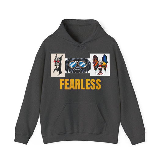 Fearless Dog Art Hoodie - Unisex Heavy Blend™
