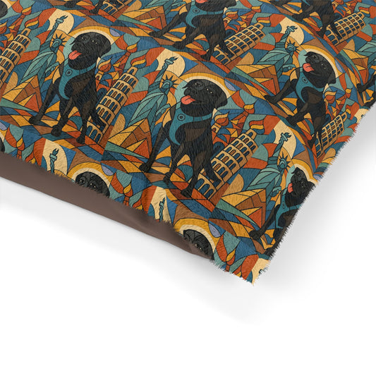 Artistic Dog Bed with Playful Design - Perfect for Pet Lovers