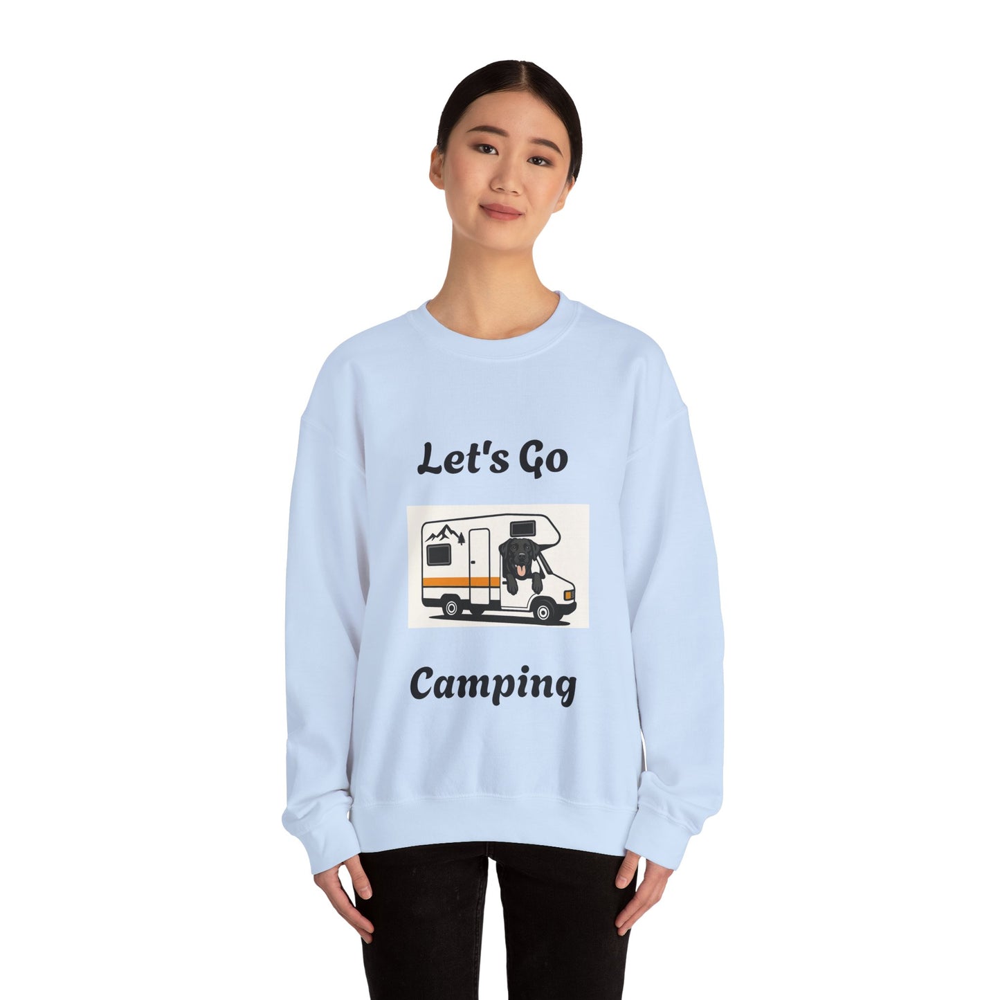 Adventure Ready Camping Sweatshirt - Unisex Crewneck with 'Let's Go Camping' Design