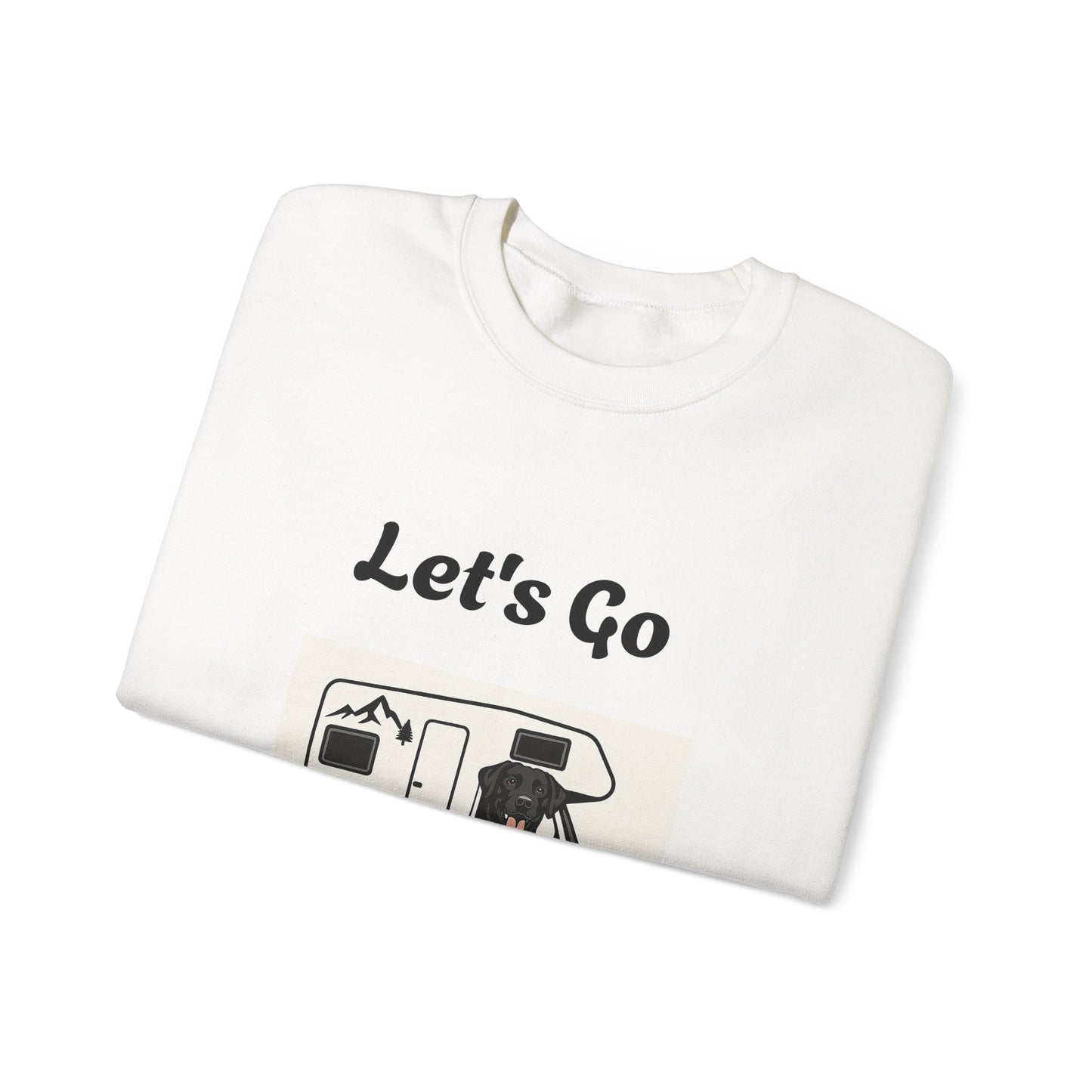 Adventure Ready Camping Sweatshirt - Unisex Crewneck with 'Let's Go Camping' Design