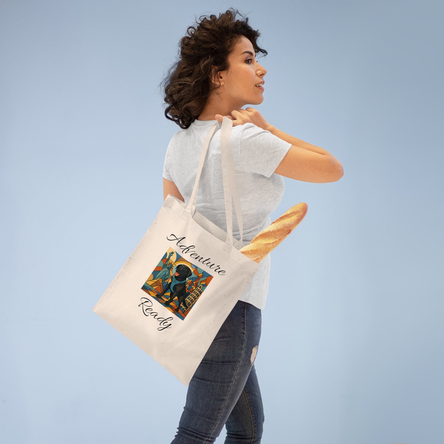 Whimsical Dog-Themed Tote Bag - Perfect for Pet Lovers & Gift Giving