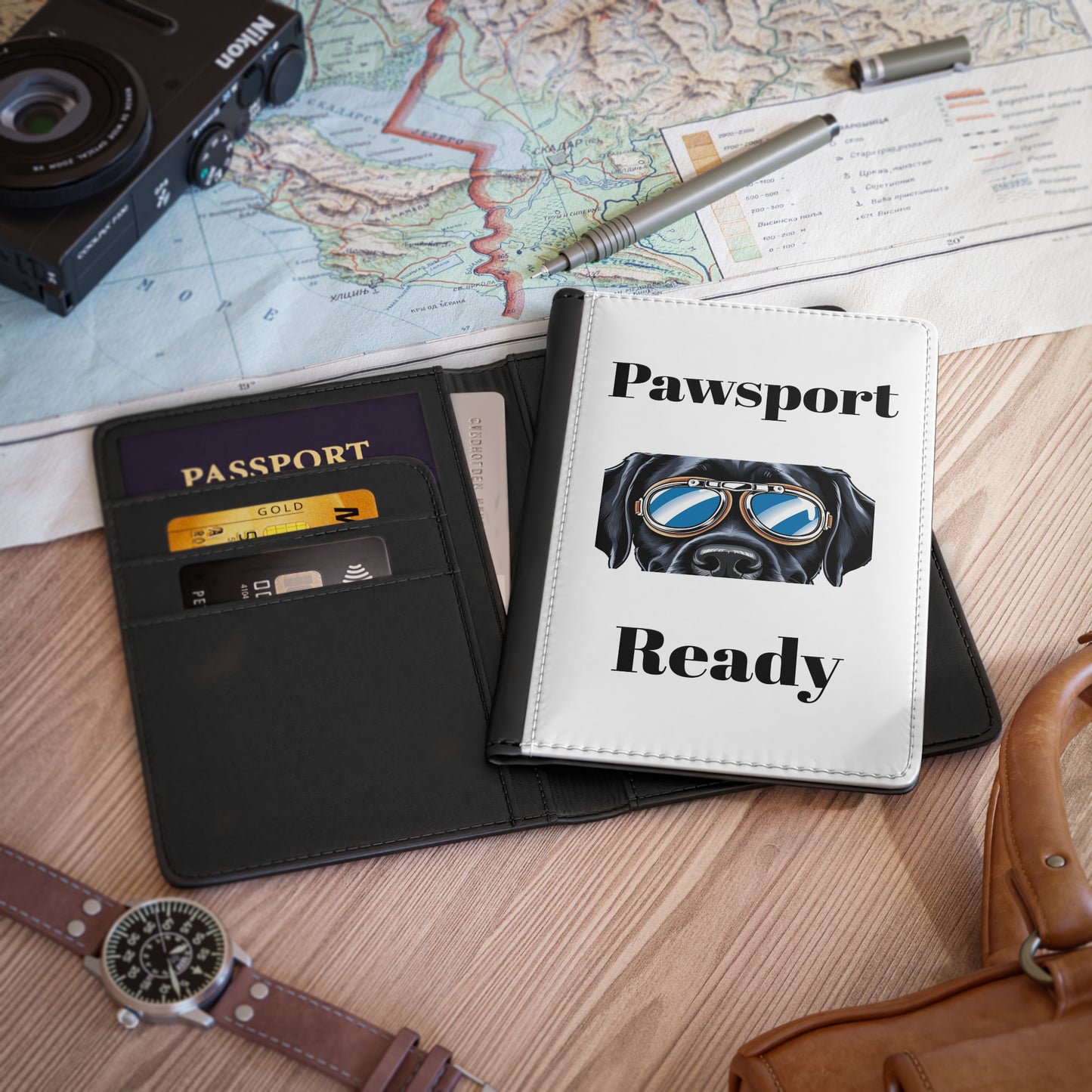 Paw Print Passport Cover - Travel Ready for Pet Lovers