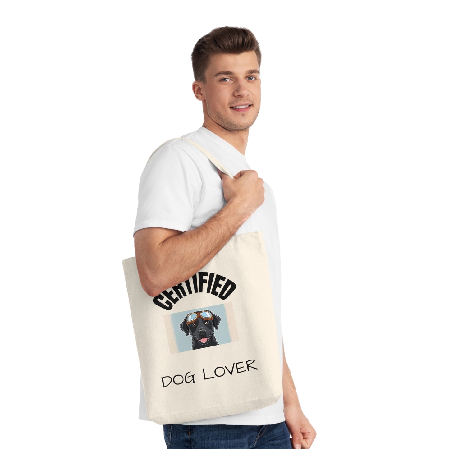 Dog Lover Woven Tote Bag - Certified & Inspired By Gimli Design