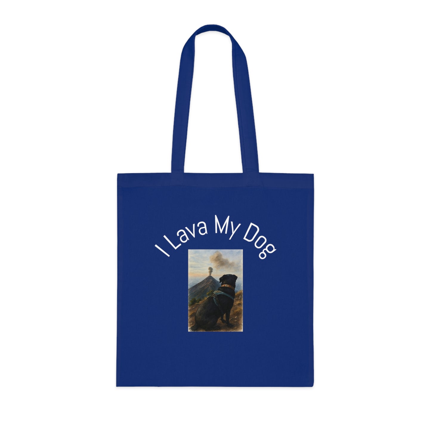 Artistic Dog Print Cotton Tote - Inspired by Nature & Adventure