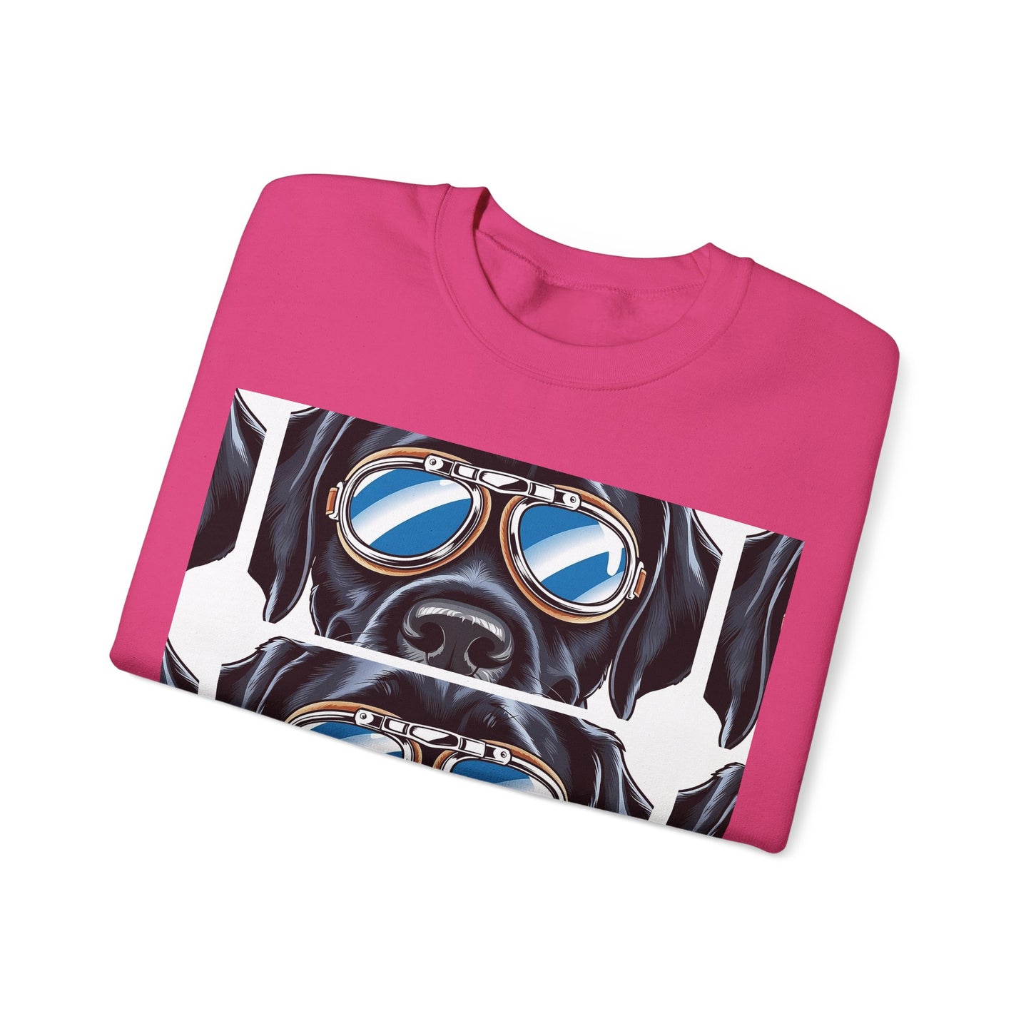 Dog Biker Crewneck Sweatshirt - Unisex Heavy Blend™