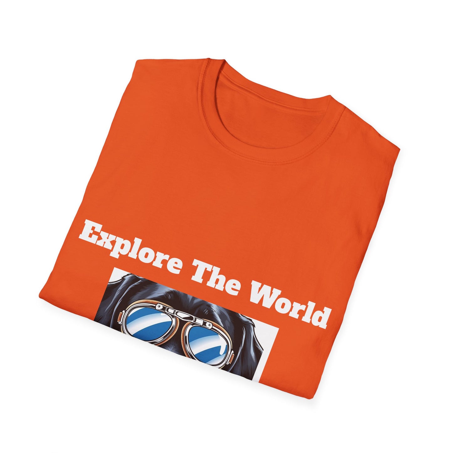 Explore The World Unisex Softstyle T-Shirt - Dog Lover Tee