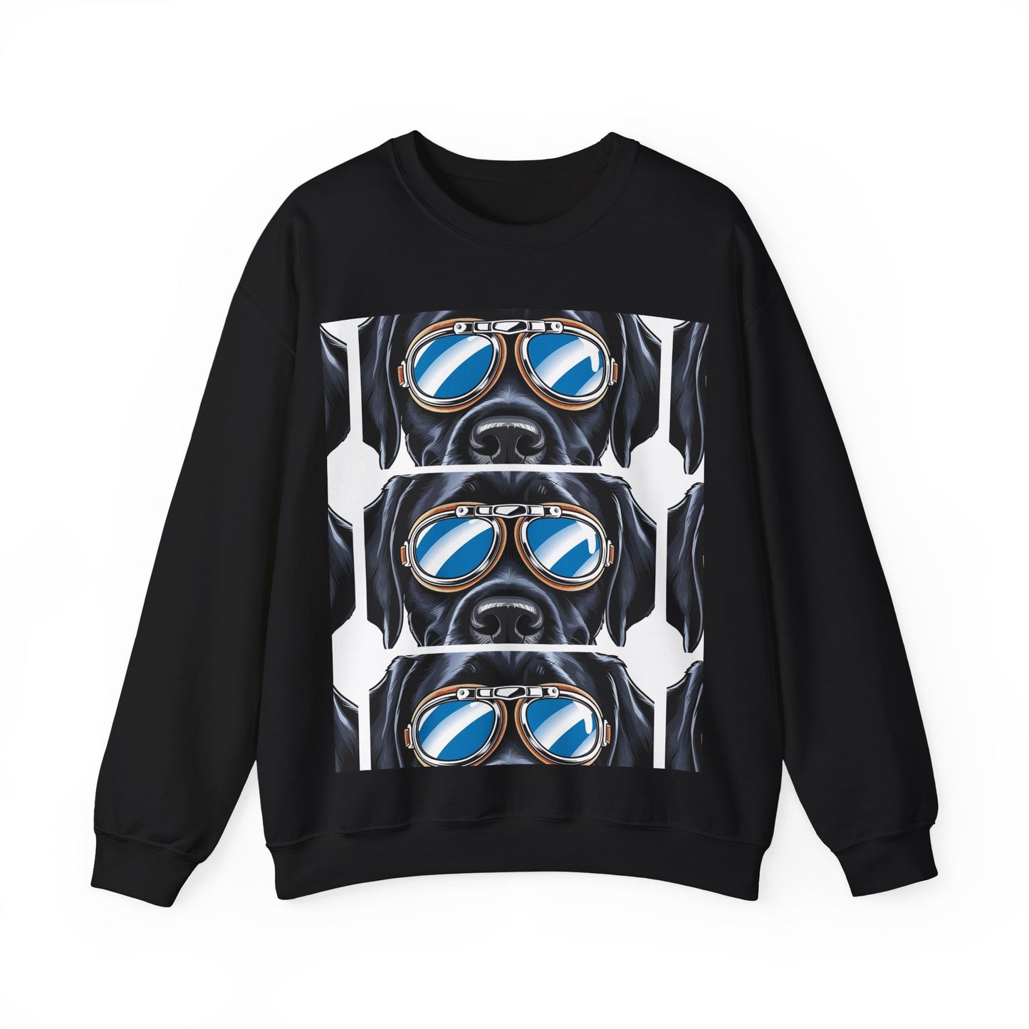 Dog Biker Crewneck Sweatshirt - Unisex Heavy Blend™