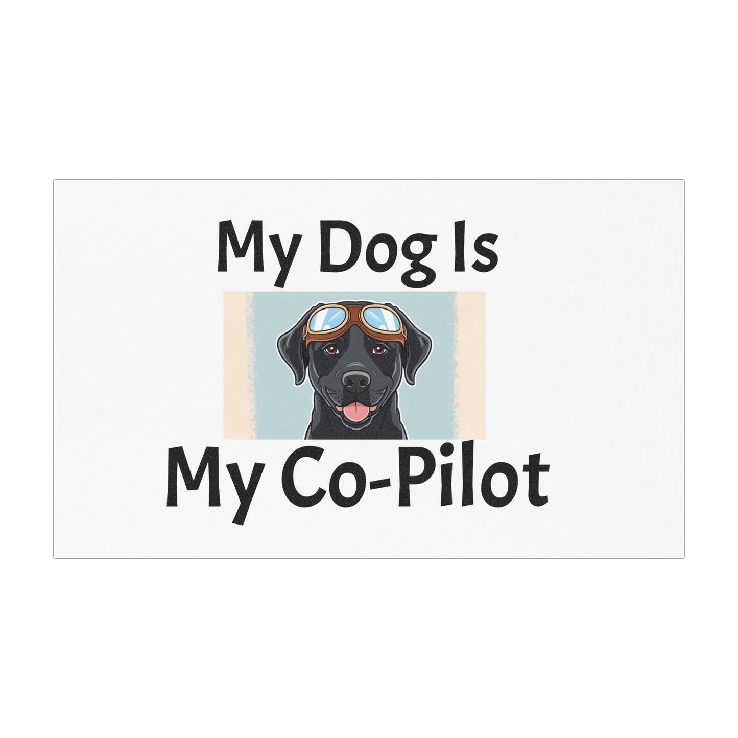 My Dog Is My Co-Pilot Car Magnet - Fun Dog Lover Gift for Pet Owners