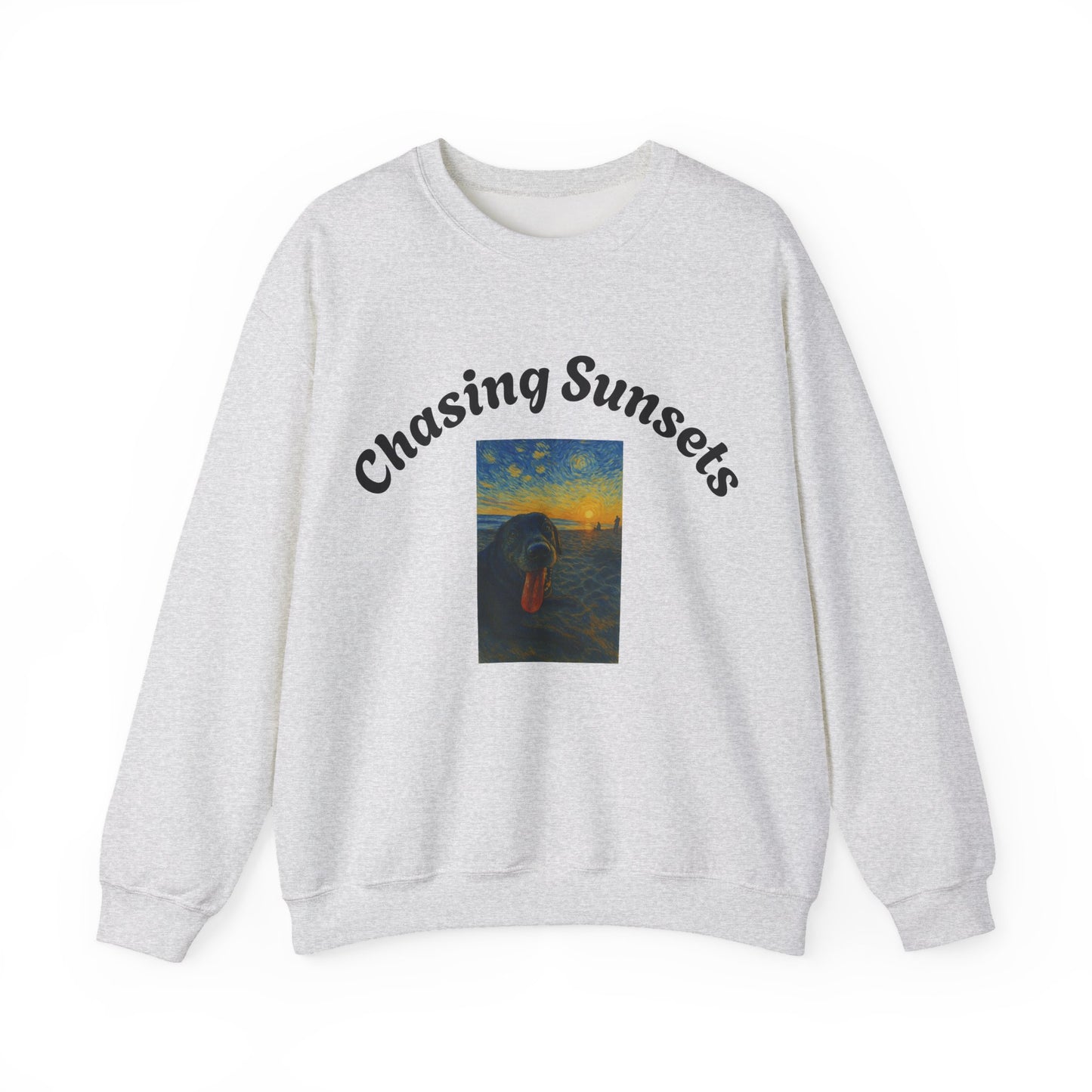Chasing Sunsets Dog Crewneck Sweatshirt