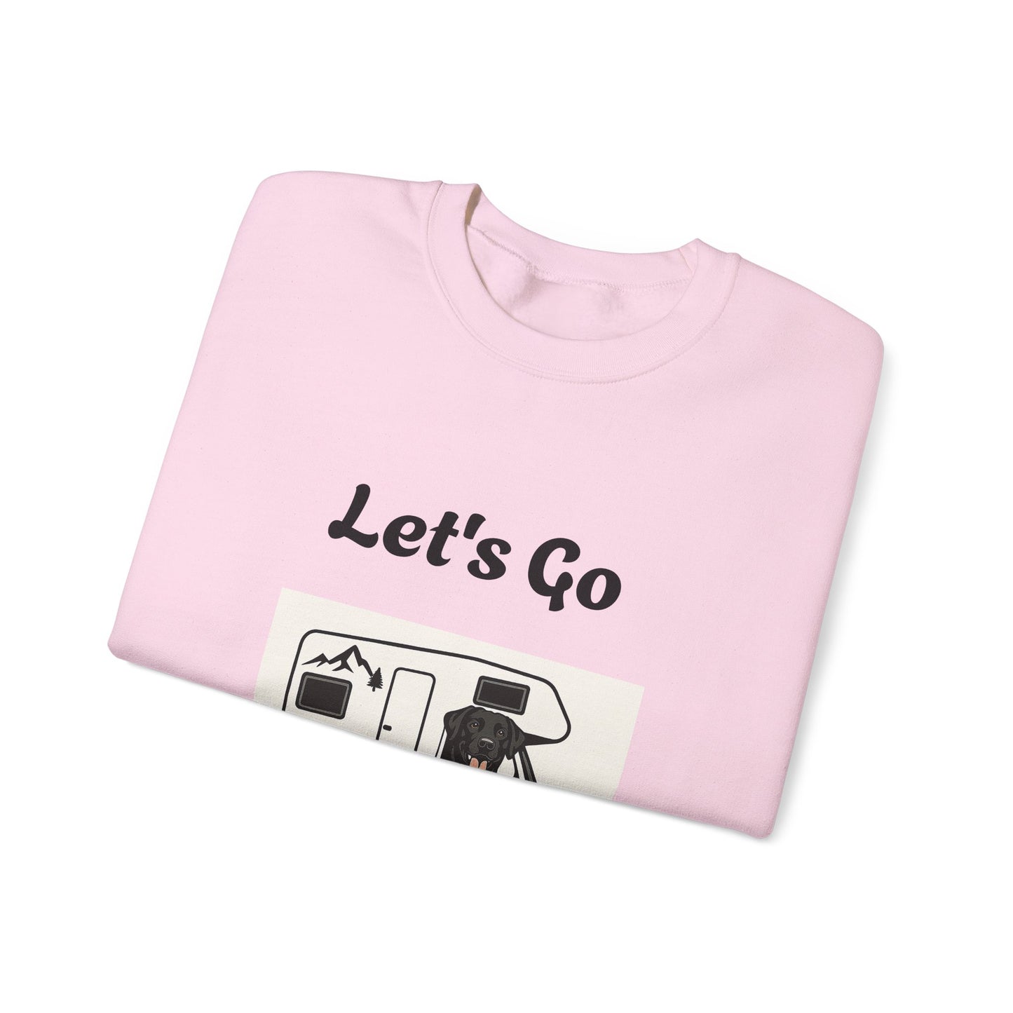 Adventure Ready Camping Sweatshirt - Unisex Crewneck with 'Let's Go Camping' Design