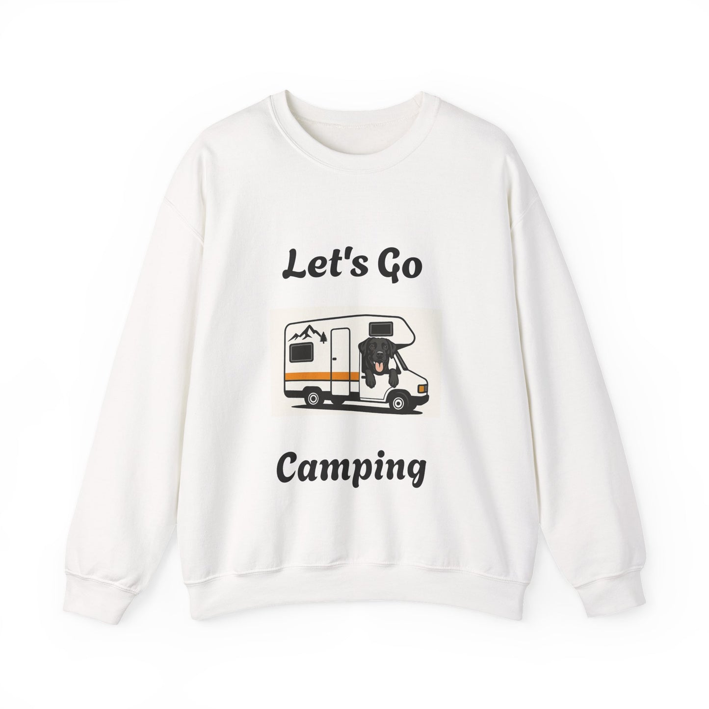 Adventure Ready Camping Sweatshirt - Unisex Crewneck with 'Let's Go Camping' Design
