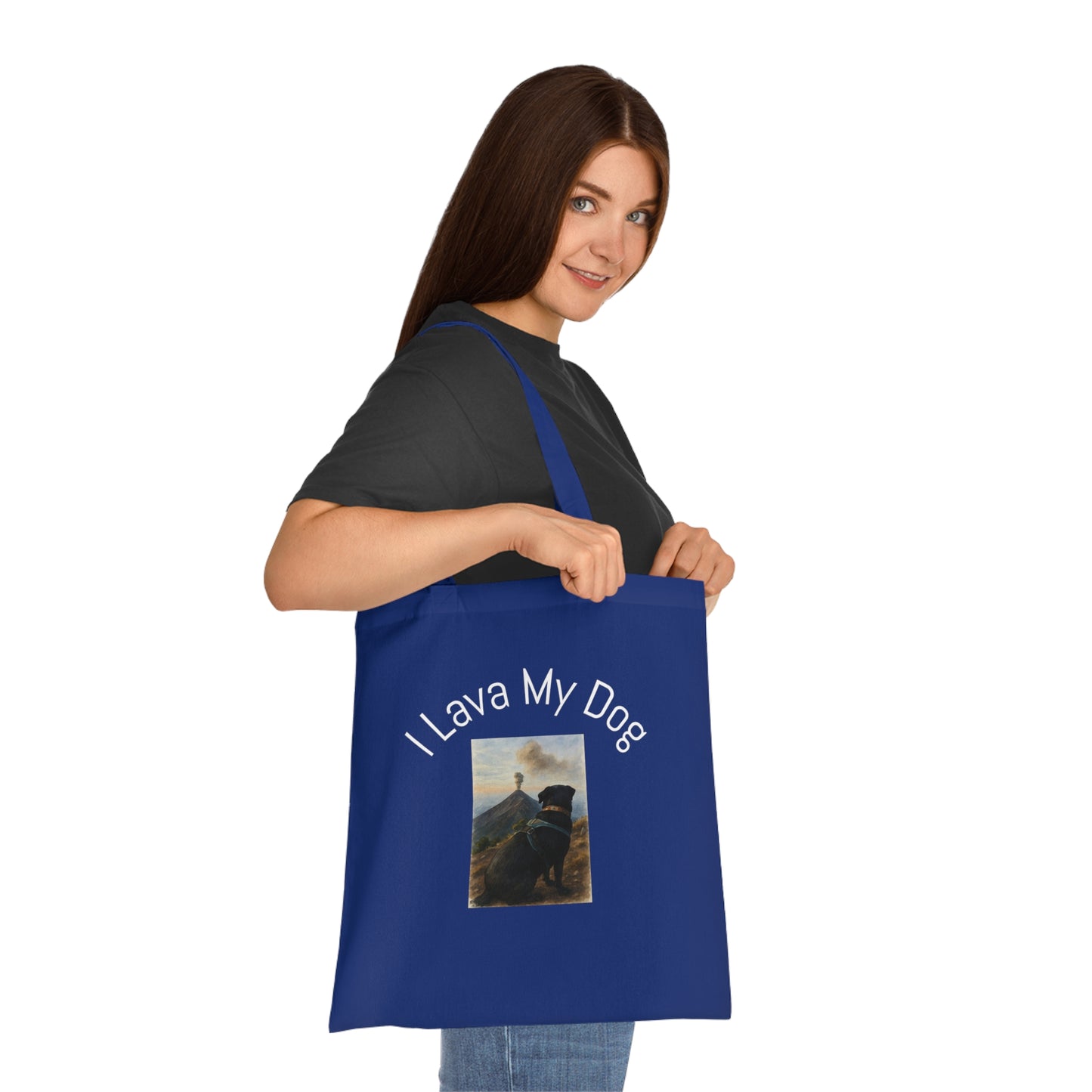 Artistic Dog Print Cotton Tote - Inspired by Nature & Adventure
