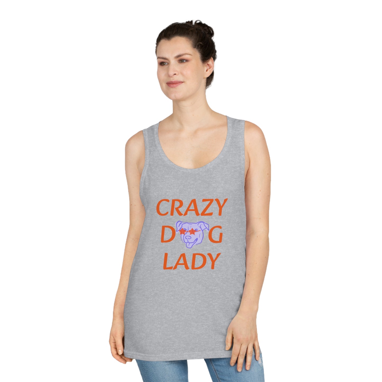 Crazy Dog Lady Softstyle™ Tank Top, Dog Lover Gift, Pet Owner Apparel, Summer Clothing, Funny Dog Mom Tee, Casual Wear
