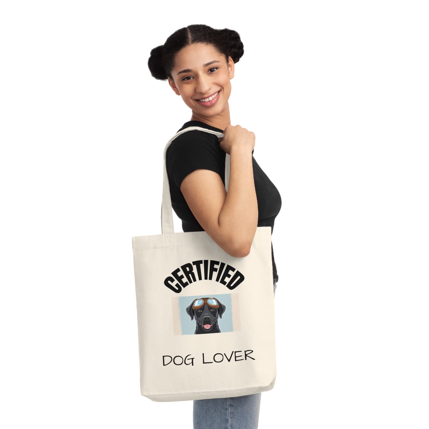 Dog Lover Woven Tote Bag - Certified & Inspired By Gimli Design