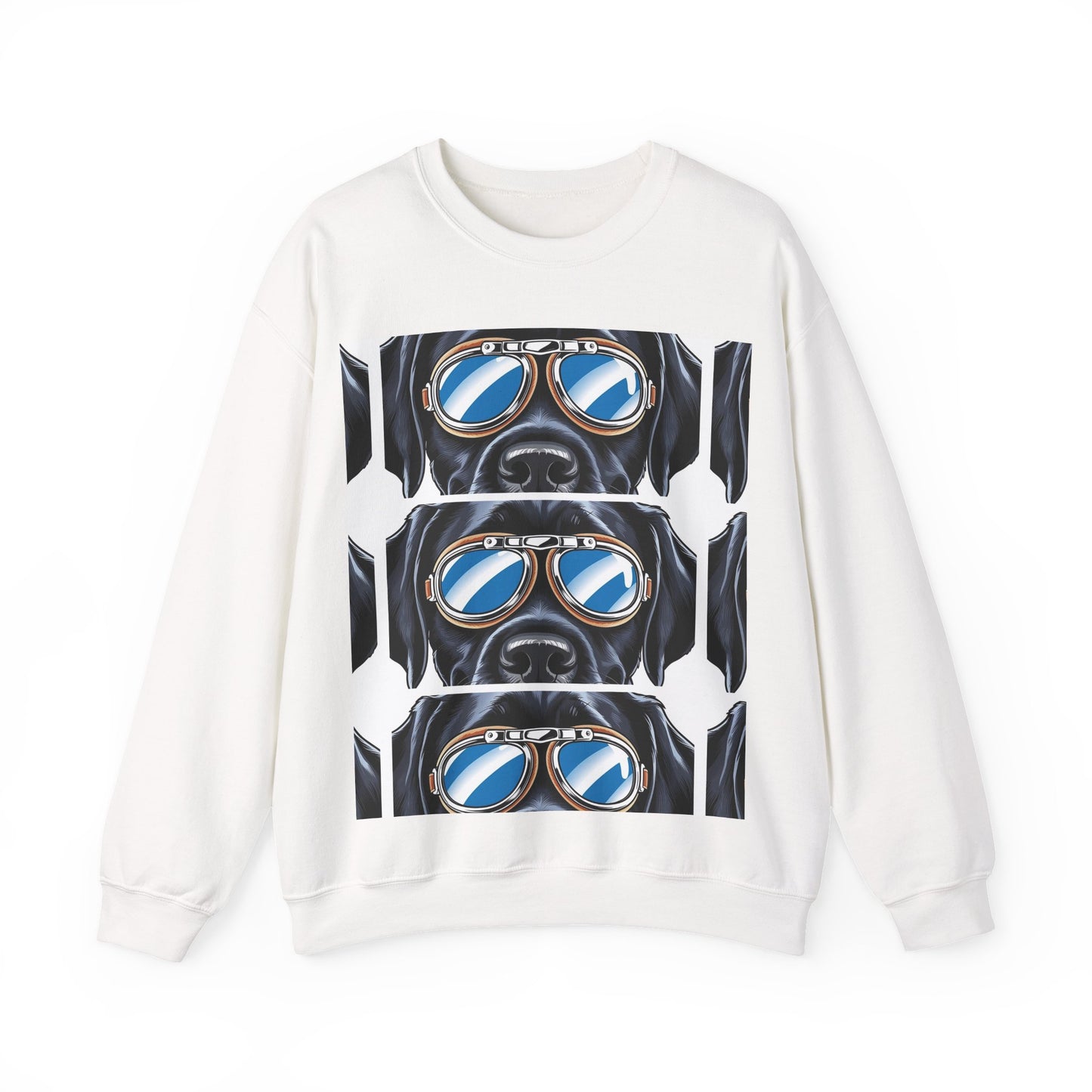 Dog Biker Crewneck Sweatshirt - Unisex Heavy Blend™