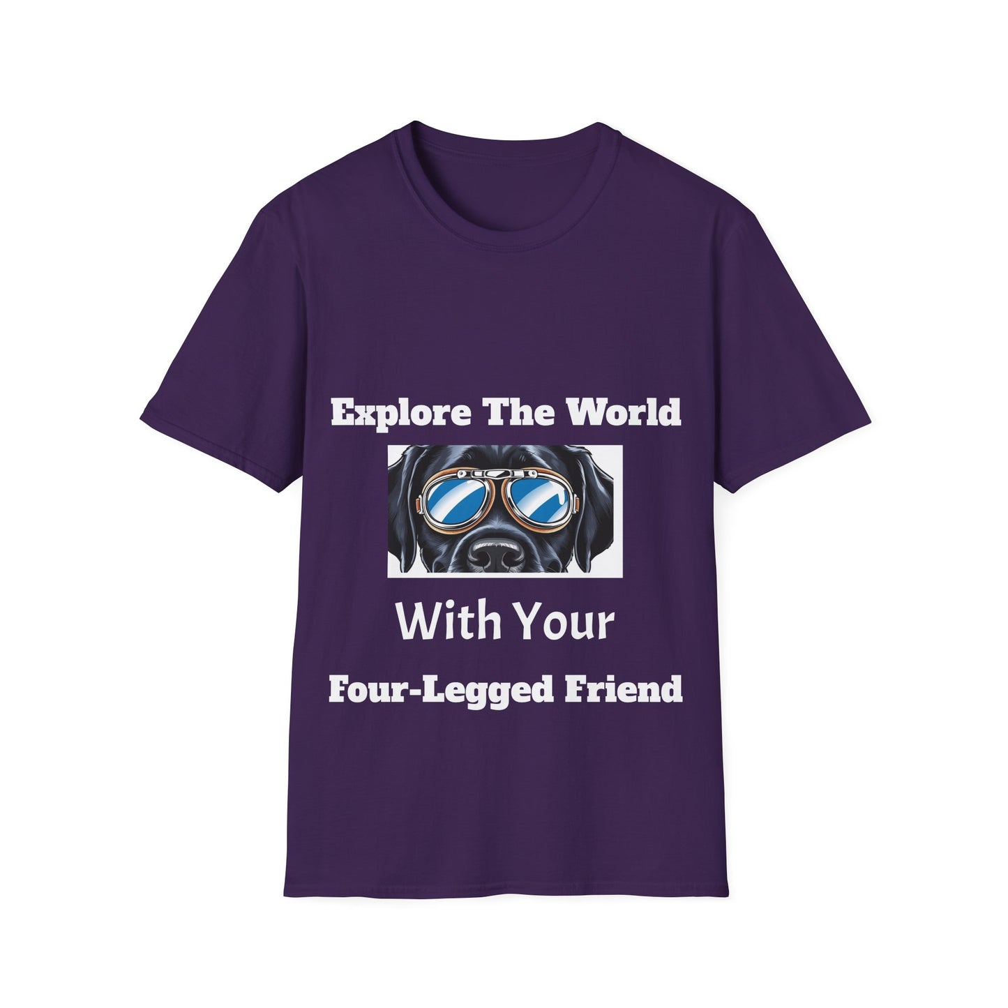 Explore The World Unisex Softstyle T-Shirt - Dog Lover Tee