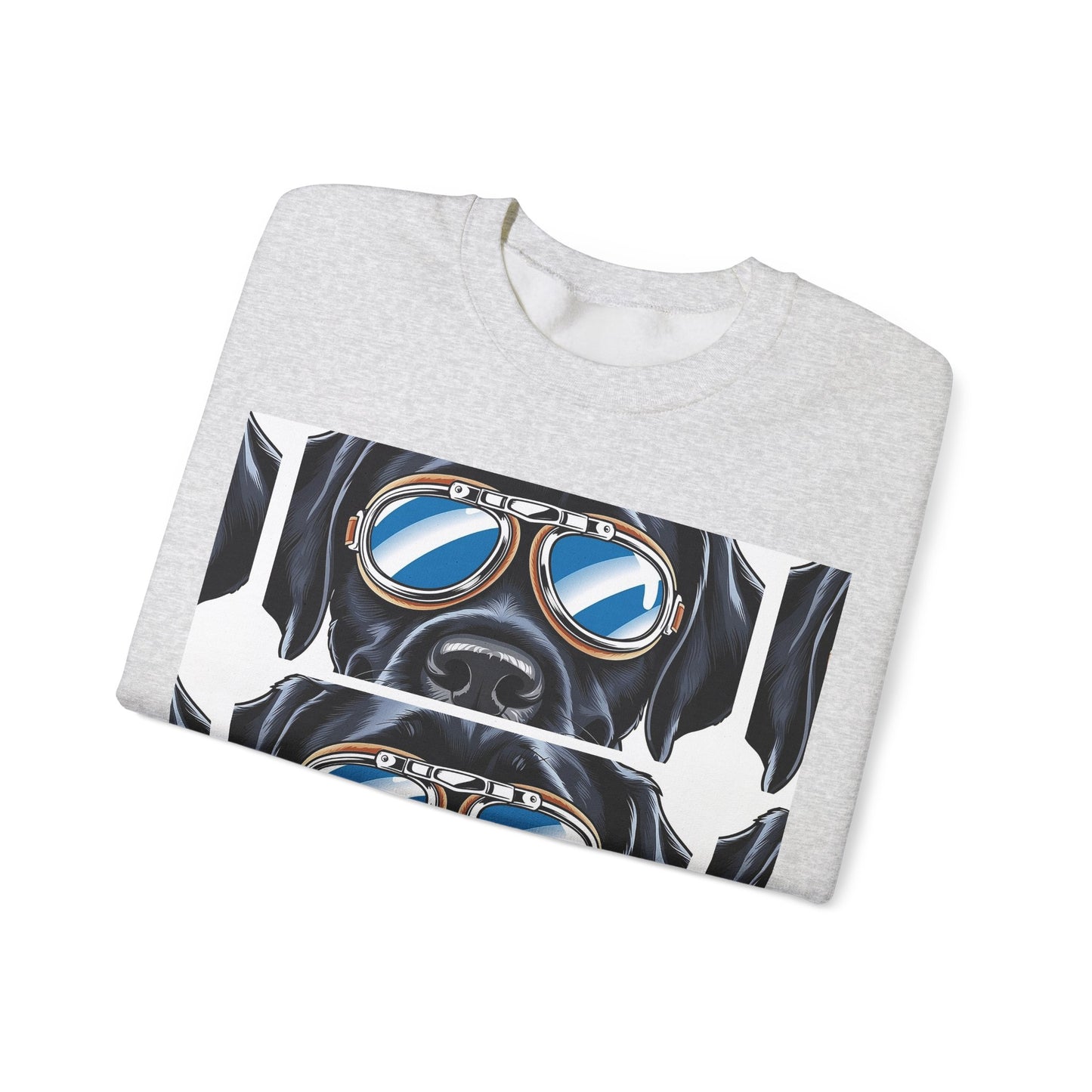 Dog Biker Crewneck Sweatshirt - Unisex Heavy Blend™